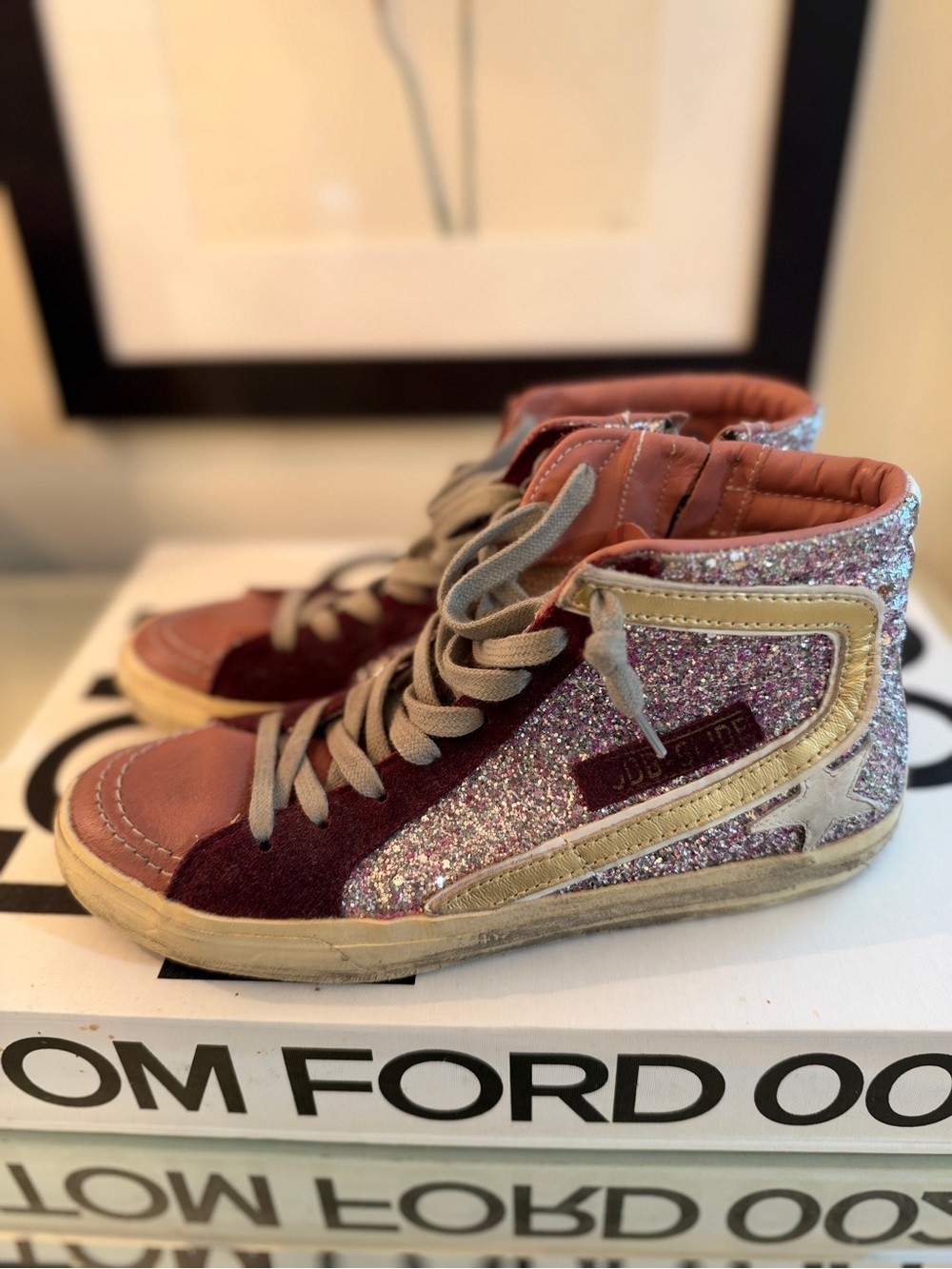Golden Goose high tops in excellent condition! Size 38 RARE
